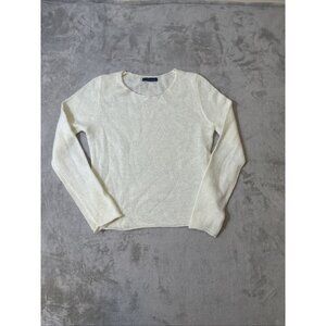 Brandy Melville Women’s Cream Knit Long Sleeve Sweater Size Small